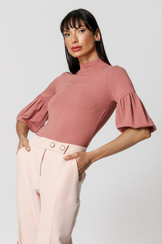 Blusa con mangas globo - ROSE ESC 3