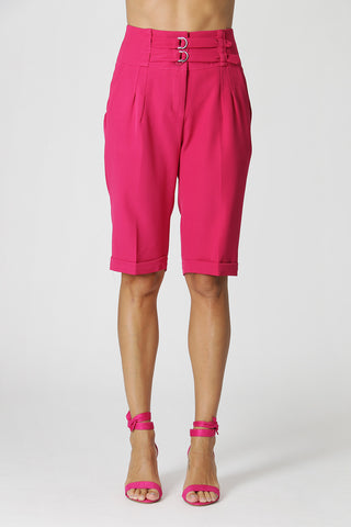 Bermudas de talle alto a medida - FUCSIA 1
