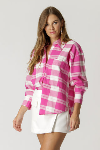 Camisa a cuadros - ROSA 90134