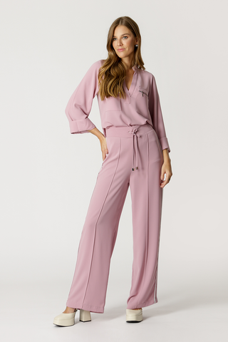 Blusa de manga larga con cremallera - ROSE ESC