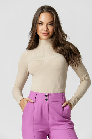 Blusa Manga Longa - AREIA