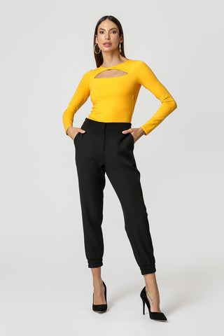 Blusa Decote Torcido - MOSTARDA 3