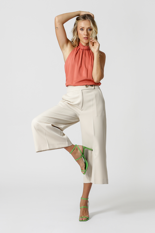 Blusa con cuello plisado - TELHA