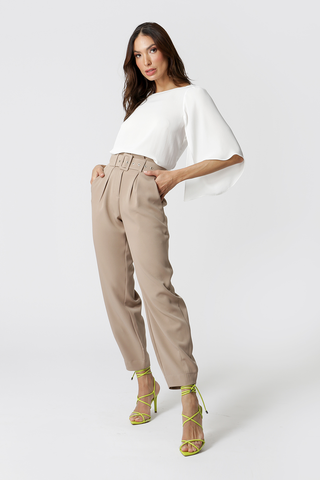 Pantalones Clochard con cinturón - FENDI