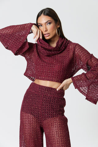 Blusa de cuello corto - UVA