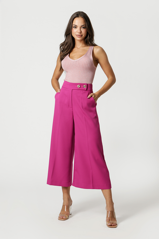 Pantalones Pantacourt - FUCSIA