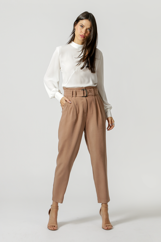 Pantalones Clochard con cinturón - FENDI
